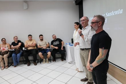 MB Comunica��o Empresarial e Organizacional - Uma novidade para esta gest�o � a integra��o do associado Thiago Bruno Scussiato Merlo como diretor de N�cleos Empresariais que acompanhar� o setor. (Foto: D�bora Favretto/MB Comunica��o)