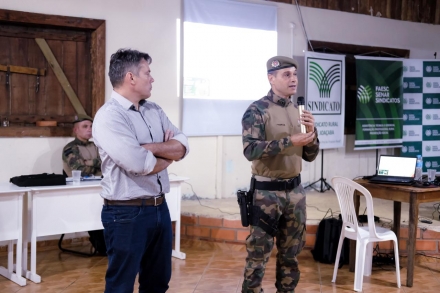 MB Comunica��o Empresarial e Organizacional - O comandante da Pol�cia Militar Ambiental, coronel Fabr�cio Berto da Silveira, frisou a relev�ncia a da corpora��o participar do evento. (Foto Ag�ncia Novit�)