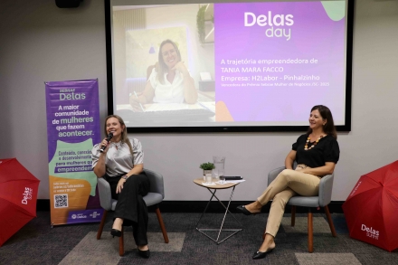 MB Comunica��o Empresarial e Organizacional - A empreendedora T�nia Mara Facco compartilhou sua trajet�ria e os desafios que enfrentou. (Foto: Bruna Roman/MB Comunica��o)