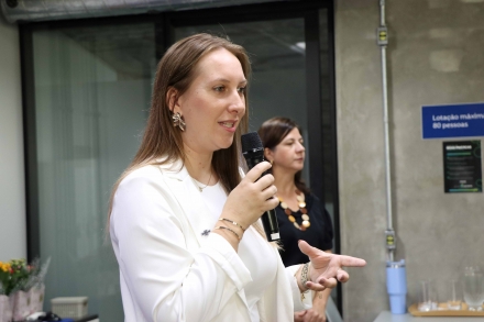 MB Comunica��o Empresarial e Organizacional - O compromisso com o crescimento pessoal e profissional foi destacado pela gerente regional do Sebrae/SC no oeste, Marieli Aline Musskopf. (Foto: Bruna Roman/MB Comunica��o)