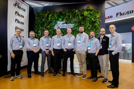 MB Comunica��o Empresarial e Organizacional - Grupo Fluxo exp�e na Mercoagro pela primeira vez de forma integrada, com suas sete unidades de neg�cios. (Foto: Suellen Santin/MB Comunica��o)