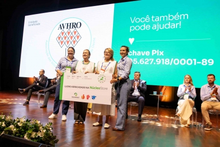 MB Comunica��o Empresarial e Organizacional - O SBSA tamb�m teve espa�o para a��es sociais. Nesta edi��o, o lucro da N�cleoStore, ser� destinado � Avhro. (Foto: Suellen Santin/MB Comunica��o)