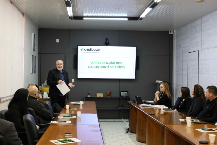 MB Comunica��o Empresarial e Organizacional - Contador Marcos Ad�o Krahl apresentou o balan�o de 2025. (Foto Keli Magri/MB Comunica��o)