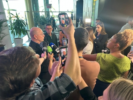 MB Comunica��o Empresarial e Organizacional - Dados foram apresentados em coletiva de imprensa na manh� desta quinta, em Florian�polis(Fotos: Divulga��o/Sistema Ocesc)