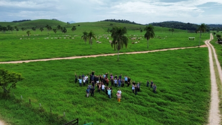MB Comunica��o Empresarial e Organizacional - Em visita a campo, produtores observaram a qualidade dos animais e as pr�ticas de manejo. (Foto Divulga��o)