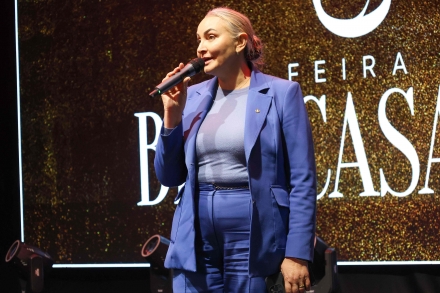 MB Comunica��o Empresarial e Organizacional - Deputada federal Daniela Reinehr ressaltou que o mercado de eventos tem papel estrat�gico para a economia catarinense. (Foto: MB Comunica��o/Sara Bellaver)