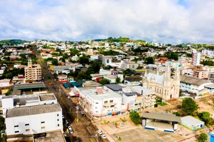 MB Comunicao Empresarial e Organizacional - Imagens areas de Xaxim (Foto: Assessoria de Comunicao da Prefeitura de Xaxim).